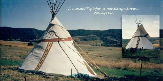 Tipi in the Otways Victoria