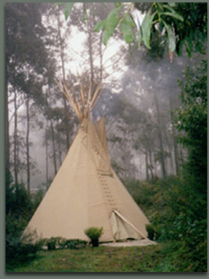 Tipi guestroom in Kinglake Victoria