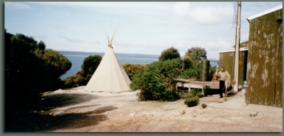 Camping in my Tipi on Kangaroo Island