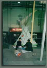 Tipi drumming group 