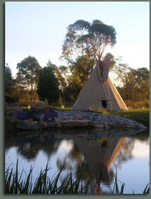 Tipi meditation drumming group