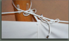 Tipi lining detail